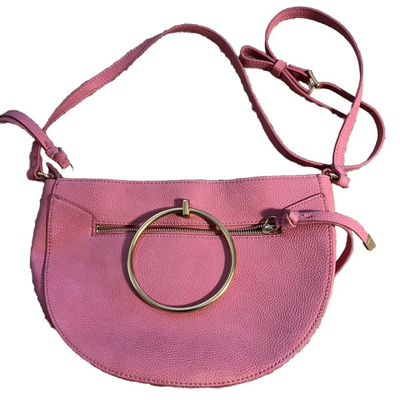 Crescent Crossbody Purse - Rose Pink Foley And Corrina - Picture 3 of 4